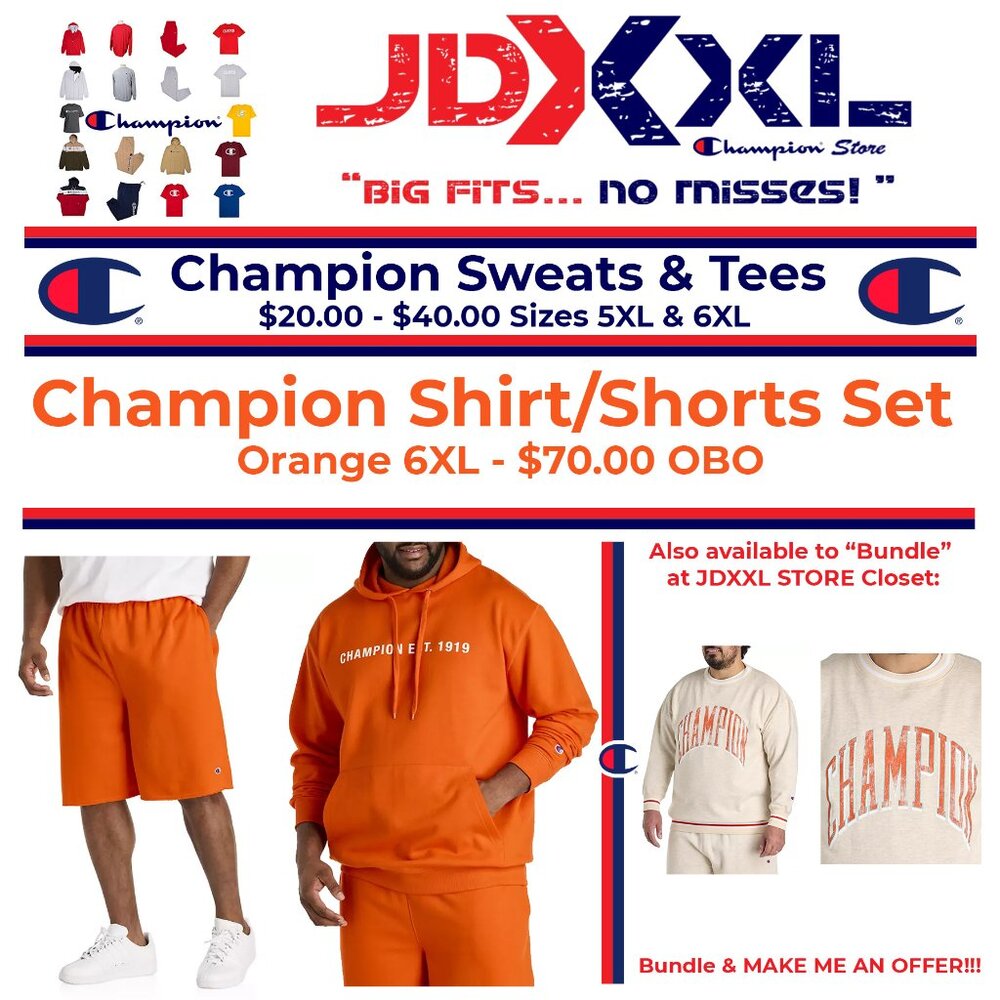 Champion Big & Tall Fleece Set
